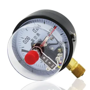 100 mm diameter elektrische contactmanometer 0-1,6 MPa vacuümdrukregelaar 10VA drukschakelaarbediening vasteland China - Product Image 6