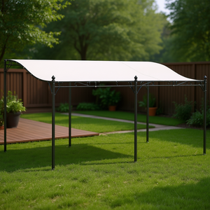 Pergola in Metallo per Esterni 10 X 16 Bianca con Fori di Drenaggio per Giardino e Cortile - Product Image 2