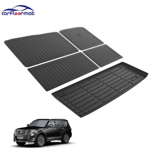 Garanti qualité Cargo Liner 4x4 Truck Floor Liners pour voiture Fashion Seat Back Mats pour Nissan Patrol Y62 RHD 2019-2024 - Product Image 1