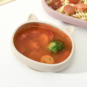 <span class=keywords><strong>Vajilla</strong></span> de Silicona Libre de BPA para Niños, Plato Mini con Tres Compartimentos para Alimentación de Bebés, <span class=keywords><strong>Vajilla</strong></span> para Niños - Product Image 6