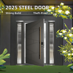 <span class=keywords><strong>Porta</strong></span> d'Ingresso Moderna <span class=keywords><strong>in</strong></span> Alluminio e <span class=keywords><strong>Legno</strong></span> per Ville con Funzione Antifurto per Esterni e Ingresso Cantina - Product Image 2