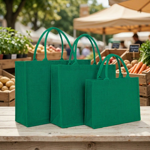 <b>Trade</b> Show Giveaway Jute Bags Custom Promotional Event Bags Advertising Tote Bags Manufacturer OEM ODM - Product Image 1