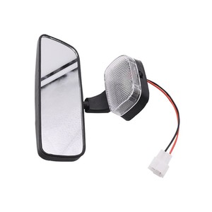Motorcycle Rearview <b>Mirror</b> With Light 12V <b>Rectangular</b> Plastic Interior Reversing <b>Mirror</b> For Electric Tricycle Four Wheel Vehicle - Product Image 1