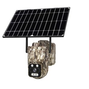 Caméra solaire AOV 4G avec carte SIM, objectif unique robuste, carte SIM mondiale, mini, réseau 4G, HD, PTZ, batterie, multi-réseaux - Product Image 1