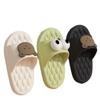 Sandales d'été ouvertes pour enfants, motif ours, semelle EVA respirante, imperméable et antidérapante, pour garçons et filles, modèle parent-enfant, vente en gros