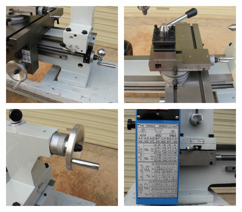 HQ500 combined mini metal lathe machine good quality