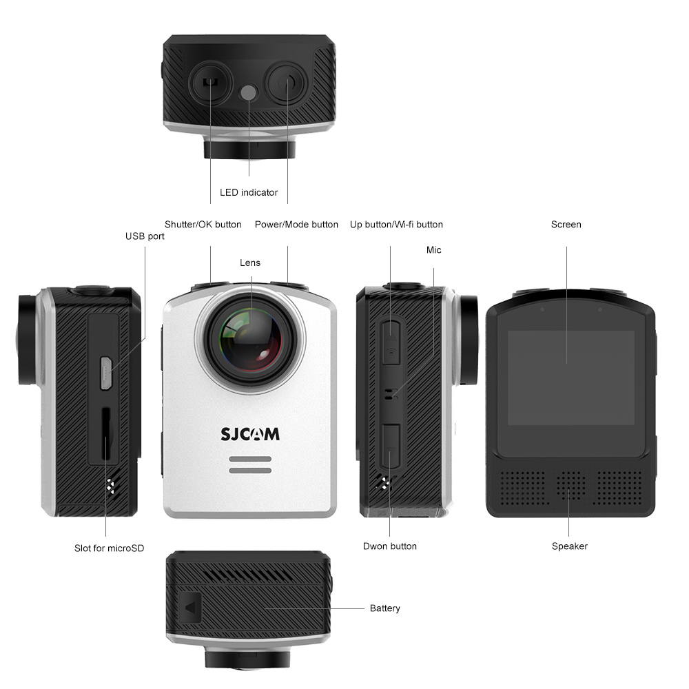 SJCAM M20 Action Camera - 4K Wifi Underwater Anti-shake