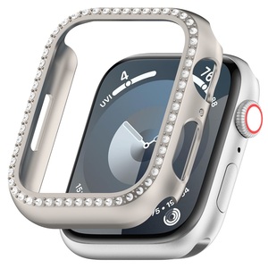 Pour <span class=keywords><strong>Apple</strong></span> <span class=keywords><strong>Watch</strong></span> 8 <span class=keywords><strong>7</strong></span> 6 5 4 38mm 40mm 42mm 44mm 41mm <span class=keywords><strong>45mm</strong></span> Housse de protection creuse en diamant pour PC - Product Image 4
