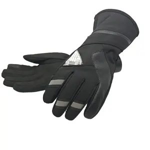 定制防水防风最温暖的冬季滑雪板雪地车滑雪运动手套带拉链手腕滑雪手套