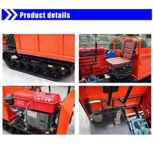 Mini-Dumper mit Briggs & Stratton Hydraulischer Kippvorrichtung Mini-Baustellentransporter Raupentransporter Nennlast - Product Image 4