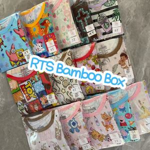 Pijama de Bambú Zs para Bebé, con Cierre Bidireccional, Manga Corta, Estampado con Personajes, Transpirable, Primavera, Unisex - Product Image 1