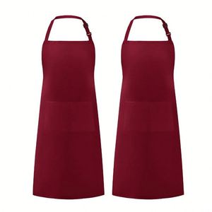 High Quality Custom Logo Reusable Polyester Sleeveless <b>Kitchen</b> Bib <b>Apron</b> Pockets Waterproof Eco-friendly Durable Machine - Product Image 3