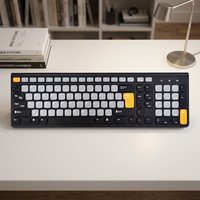 Clavier de bureau au design moderne, clavier sans fil 2.4G de haute qualité pour ordinateur portable Windows, ordinateur de bureau, clavier personnalisable