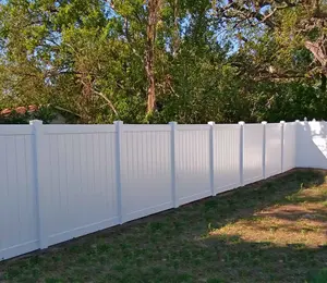 Hot Sale White Waterproof PVC Privacy Fencing For Garden