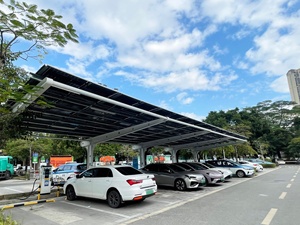 Système de carport <span class=keywords><strong>solaire</strong></span> en acier au carbone, surface galvanisée à chaud, garantie 15 ans, pour l'ombrage des voitures, installation facile, résistant au vent - Product Image 2