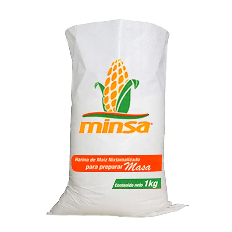 Individuelles Design Bolsa Grande de Arroz Riz PP-Gewebebeutel Polypropylen Getreide Mais Mais Maismehl Reis Verpackungsbeutel 25 kg 50 kg 100 kg
