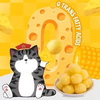 35g Salty Cute Cat Snack de Maíz con Sabor a Queso, Sin Grasas Trans, Directo de Fábrica, Personalizado, Venta al por Mayor, Especial para Fiestas KTV, Uso Doméstico y Ocio
