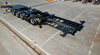 Semi-remorque squelette extensible à 3 essieux, 20-40 pieds, 50 tonnes, pour transport de conteneurs portuaires