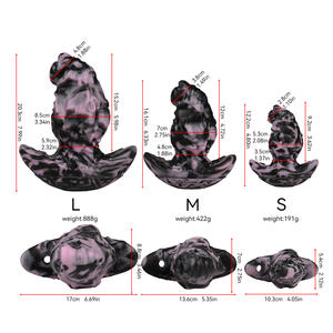 Super Big Anal Plug Flüssiger Silikon <span class=keywords><strong>dildo</strong></span> mit Gürtel basis für erfahrene Spieler Wirbel Wasserdichtes Spielzeug für Erwachsene für Unisex Backdoor - Product Image 6