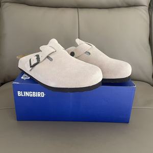BLINGBIRD Zapatillas Planas <span class=keywords><strong>de</strong></span> Punta Cerrada <span class=keywords><strong>para</strong></span> Mujer, Cómodas, <span class=keywords><strong>de</strong></span> Ante y Cuero, Estilo Casual, Tipo Mules, <span class=keywords><strong>para</strong></span> Exteriores - Product Image 2
