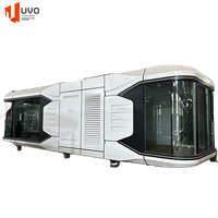 Maison préfabriquée de luxe à structure en acier amovible, cabine modulaire en conteneur, maisons préfabriquées pour usage hôtelier
