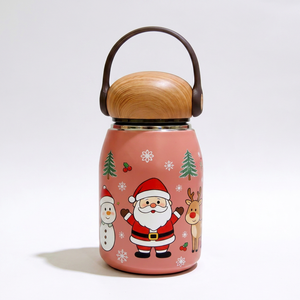 Offre Spéciale – Bouteille Thermos en Acier Inoxydable 100 % Originale avec Poignée et Couvercle, Portable, Idéale comme Cadeau de Noël - Product Image 1