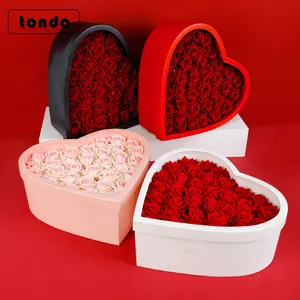 Transparent Acrylic Heart Box for Floral Design