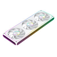 Ventilador de Refrigeración para Caja de PC AntarcChill de 360 mm, Tipo Daisy Chain, con Anillo Luminoso y Espejo Lateral, Alta Velocidad y Flujo de Aire, OEM