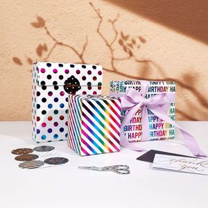 Factory Wholesale Birthday Gift Wrapping <b>Paper</b> 43*300 cm Christmas Wrapping <b>Paper</b> <b>Packaging</b> - Product Image 5