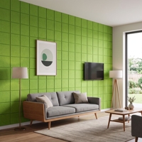 Tuiles en feutre PET insonorisantes 3D modernes à faire soi-même pour la chambre à coucher, le salon, la chambre d'enfant, décoration autocollante amovible, autocollant mural 3D