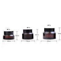 Vente flash - Flacons en crème brune de bonne qualité de 35 ml, 60 ml et 120 ml avec bouchon à vis pour crème, soins personnels, cosmétiques