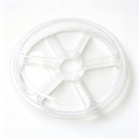 Boîte à compartiments multiples transparente de qualité alimentaire, taille de moule personnalisée pour l'emballage de collations, de desserts et d'aliments