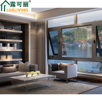 Lukliving Profils en aluminium insonorisés extérieurs Fenêtre d'auvent