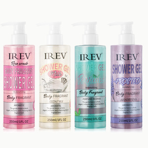 Gel douche Irev 250ml hydratant, parfumé, exfoliant et nettoyant pour le corps - Product Image 4