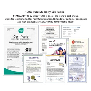 Aksesoris Rambut Wanita Grosir 100% Sutra Mulberry Scrunchies Dengan Ikat Rambut Elastis - Product Image 5