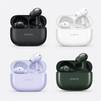 Audífonos Realme Buds T310, Cancelación de Ruido Híbrida de 46dB, Inalámbricos, Controlador de Bajos de 12.4mm, 40H de Reproducción, IP55, Audio Espacial