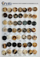 Boutons de chemise en résine polie à 4 trous, écologiques, fantaisie, avec logo personnalisé pour vêtements