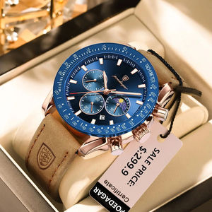 Pulsera de correa de cuero PU con diamantes de imitación reloj de pulsera de cuarzo para hombres moda Casual deporte y negocios Relogio Feminino - Product Image 1