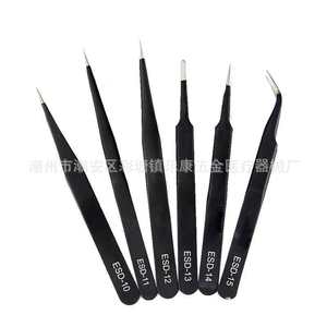 แหนบความแม่นยำสูง Lekang 06 รุ่น ESD-10 ถึง ESD-15 ทำจากสแตนเลส สำหรับต่อขนตาและงานอุตสาหกรรม - Product Image 1