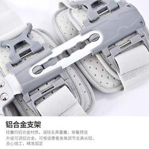 Attelle de genou réglable Zhongbo Rehabilitation, à usage hospitalier, grise, sans bretelles, en polyester, taille unique, pour la fixation des articulations - Product Image 3