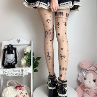 WJN Chaussettes décontractées fines pour femmes, montantes au-dessus du genou, à pois et imprimés étoiles, respirantes, séchage rapide, en polyester, tricot simple