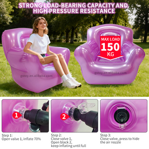 Outdoor Sport 1 Seater <strong>Inflatable</strong> Chair Camping Blow up <strong>Couches</strong> Single Transparent <strong>Inflatable</strong> Sofa Seat Yard Portable Air <strong>Couch</strong> - Product Image 6