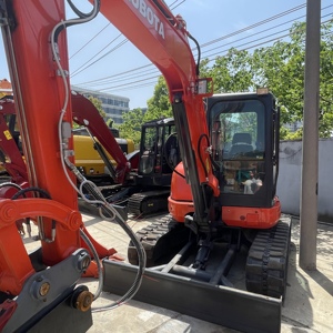รถขุดขนาดเล็ก KUBOTA U55-4 มือสอง น้ำหนัก 5.5 ตัน รถขุดไฮดรอลิกแบบตีนตะขาบ เครื่องจักรก่อสร้าง - Product Image 1