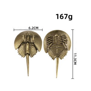 Artigianato in Metallo Antico: Ornamenti in Ottone a Forma di Tartaruga Cinese a Guscio Morbido, Raffiguranti Antiche Forme Marine - Product Image 6