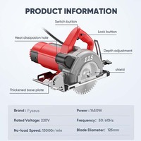 Mesin Pemotong Marmer Fyseus, Harga Mesin Pemotong Ubin Batu, Gergaji Bundar 1500W, Pemotong Marmer Listrik Tangan