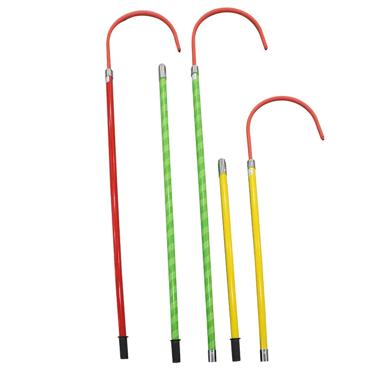 China Manufacturer Multi-Feet Electrical High Voltage Safety Rescue Sticks And Electric Safety Rescue Hooks