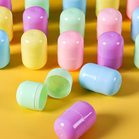 Vente flash : Capsules vides pour Gashapon, jouets en forme de boule, 32 mm x 47 mm, transparentes, colorées, en plastique, boules colorées en vrac, jouets bon marché