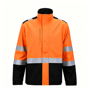 Customizable High Visibility Orange Work Shirts, Reflective Safety <b>Clothing</b> for Road Workers & Security Staff - Product Image 1