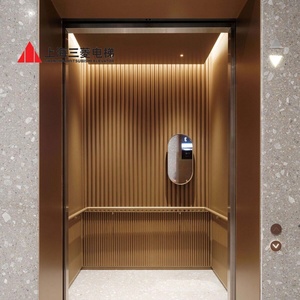Ascenseur de luxe Mitsubishi avec commande AC et décoration miroir gravé pour villas et hôtels – Prix compétitif - Product Image 5