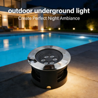 Lampe LED d'extérieur Moonlight 36W en aluminium et PC, étanche IP67, anti-éblouissement, encastrée pour marches, jardin et sol, 3500K